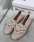 BRIDGERTON İNCİLİ HAKİKİ SÜET LOAFER